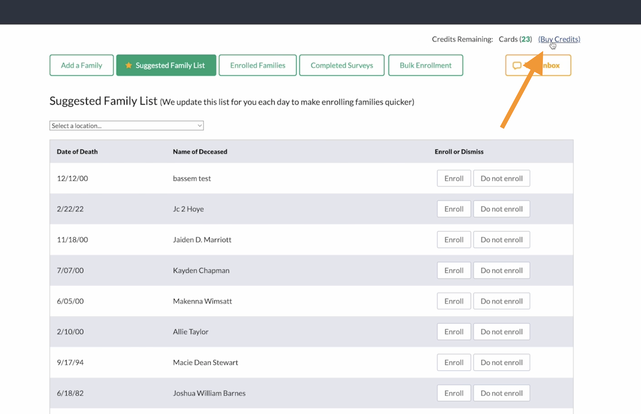 How do I set my funeral home up with Aftercare?